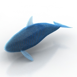 Decor whale orca 3d model