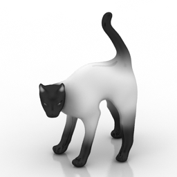Figurine Cat 3d model
