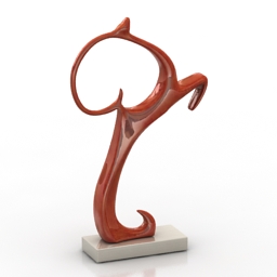 Figurine deer 3d model