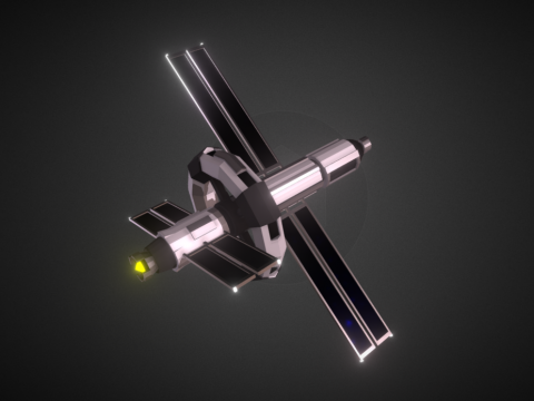 Low-poly Starship