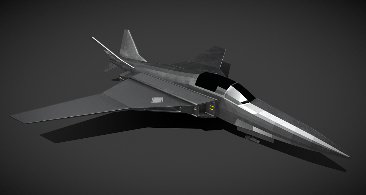 Sci-Fi Fighter Jet - DownloadFree3D.com