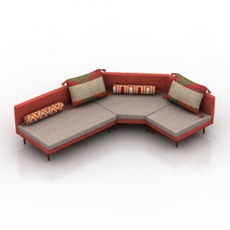 Sofa kemer dls 3d model