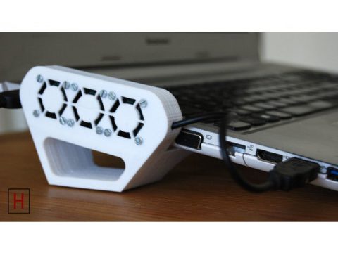 Universal laptop cooler with stand