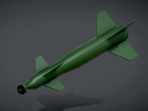 American Aviation (GBU) Bomb Lowpoly