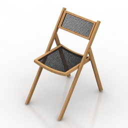 Chair wooden 3d model