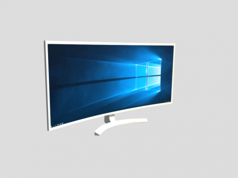 Curved Ultra-Wide PC Monitor