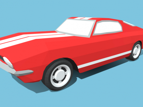 Ford Mustang 1967 - LowPoly