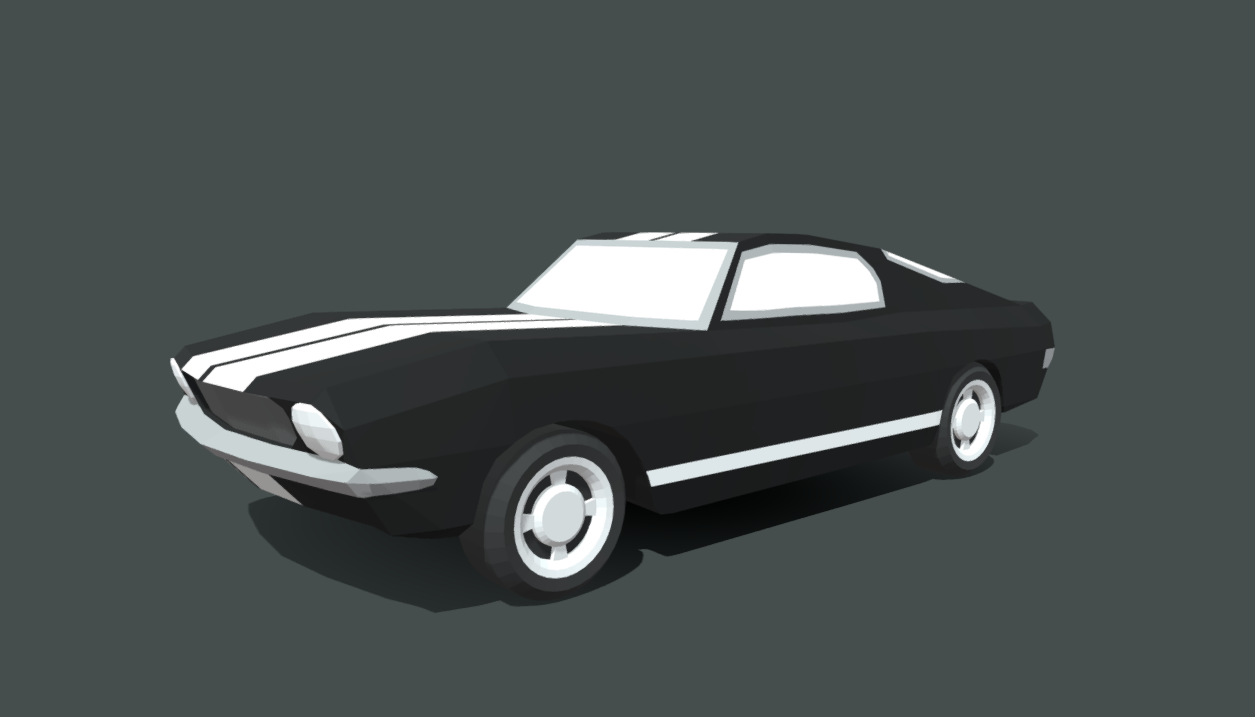 Ford Mustang 1967 - LowPoly