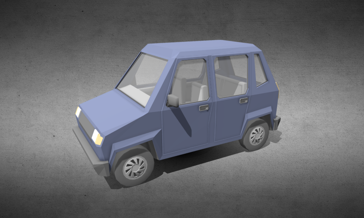 Low Poly Small car