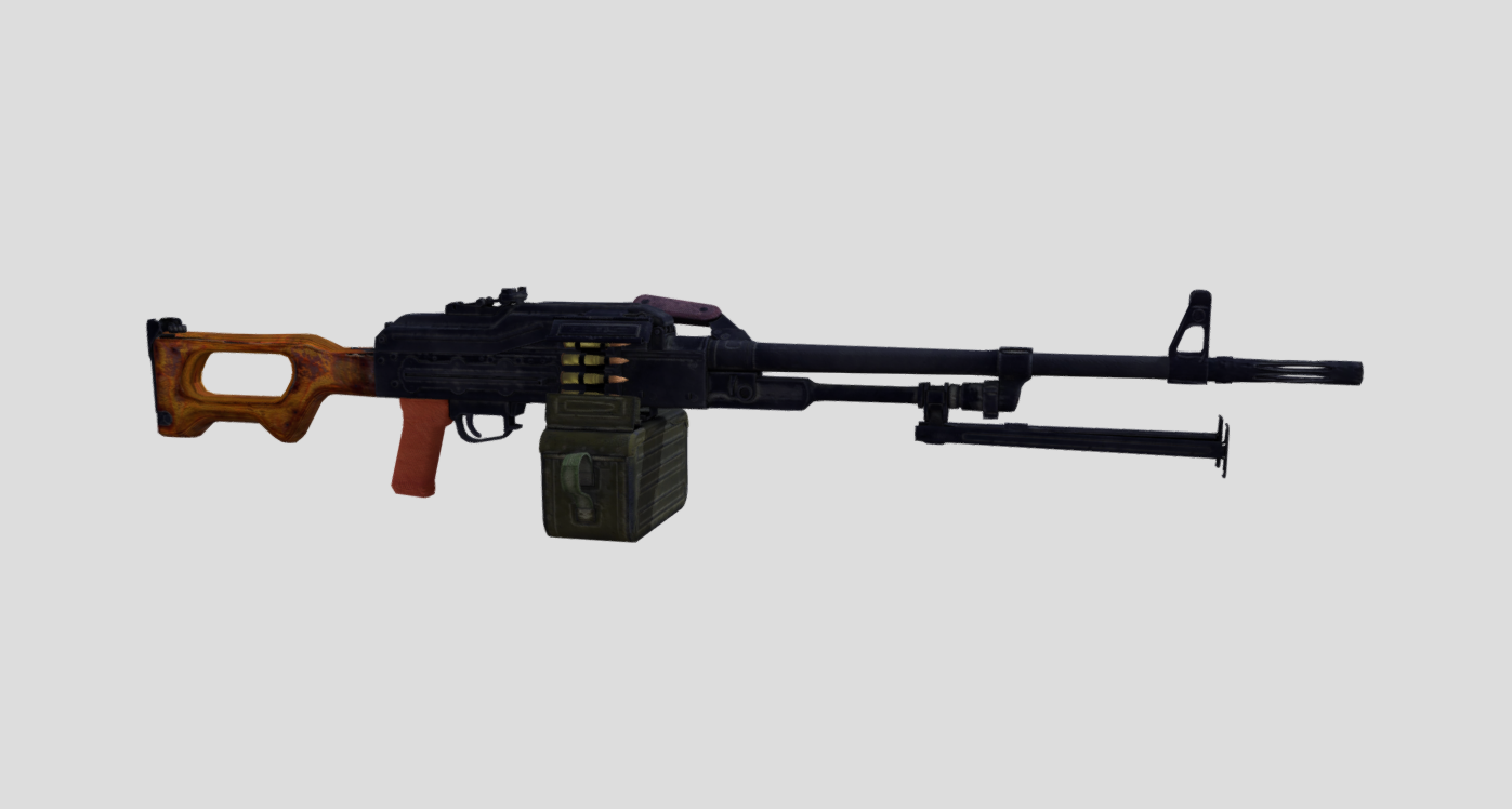 PKM Machine Gun