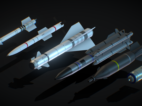 Russian Aviation Weapons Free Lowpoly