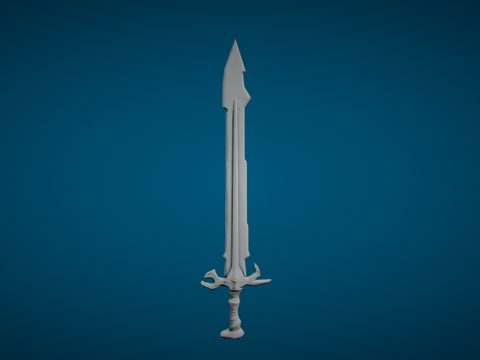 SKYRIM - Ancient Nordic Sword (LOW-POLY)