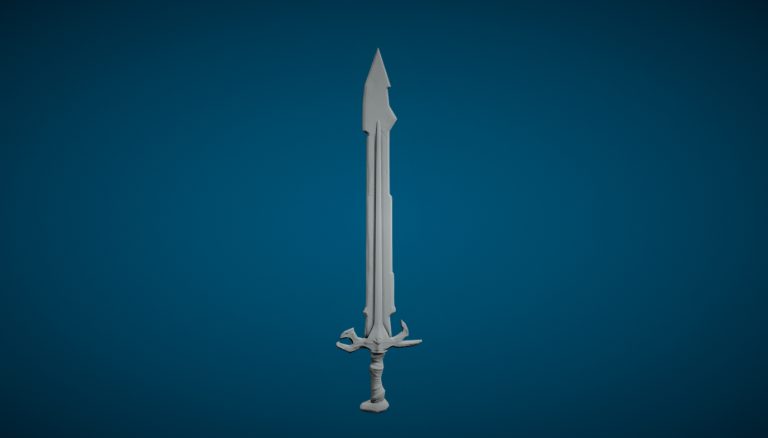 SKYRIM - Ancient Nordic Sword (LOW-POLY) - DownloadFree3D.com