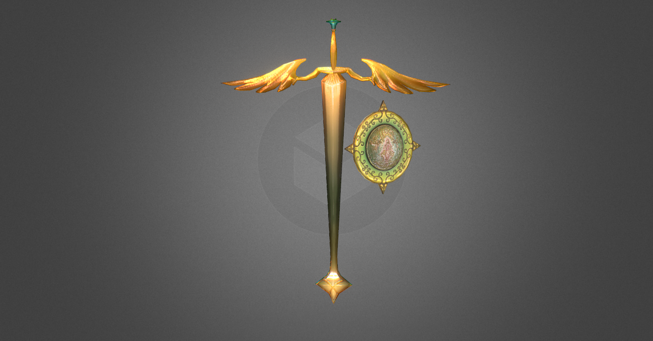 Sacred Sword and Stained glass shield