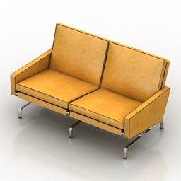 Sofa 2 seat 3d model