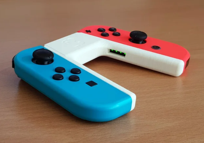 Supportless Joycon Grip with LED Windows