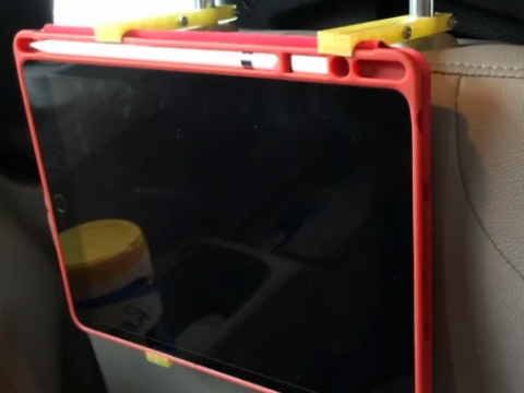 iPad holder for headrest