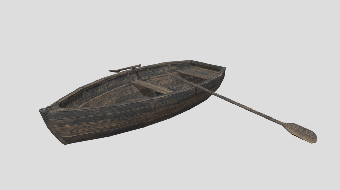 Boat with Paddles