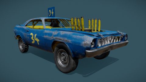 Demolition Derby Car | DownloadFree3D.com