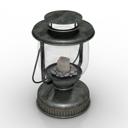 Lamp retro decor 3d model