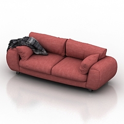 Sofa grey 3d model