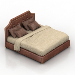 Bed Mensfield Dantone home 3d model