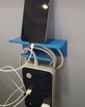 Extension Cord Holder with Phone Shelf