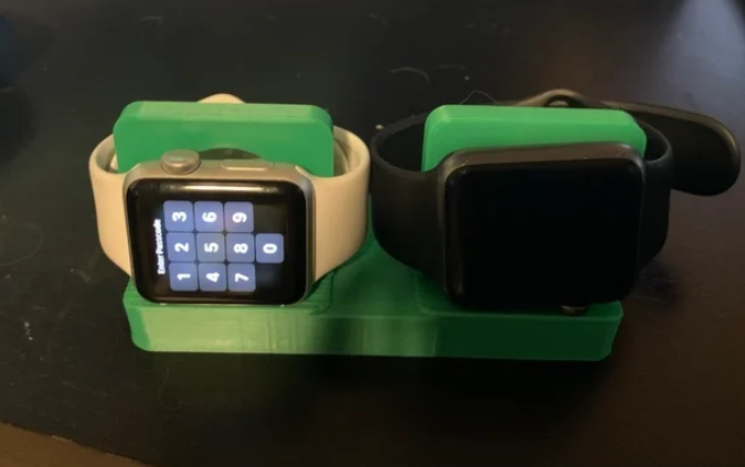 Dual apple watch charging stand