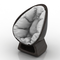 Armchair Rol Design Egg 3d model
