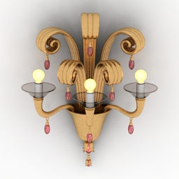 Sconce wall mounted light 3d model