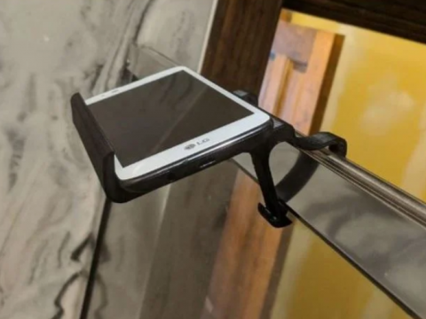 Shower Wall Hanging Phone Holder