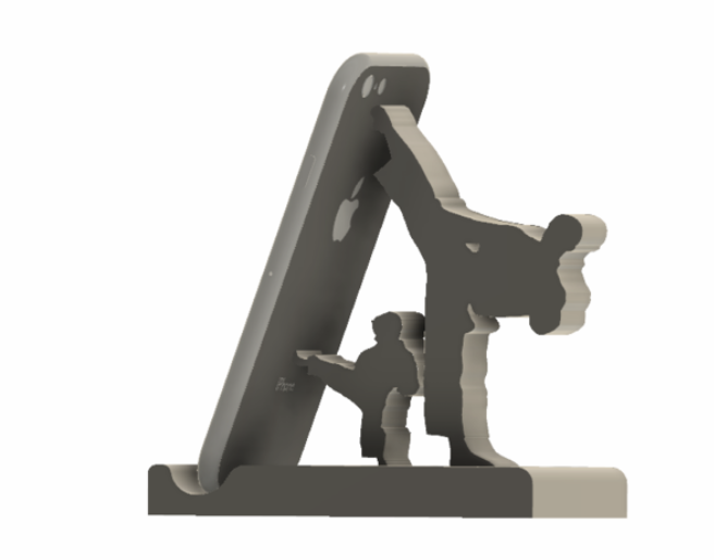 Karate phone stand