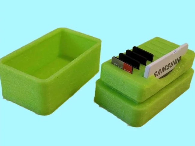 Flexible Rubber MicroSD Storage Box