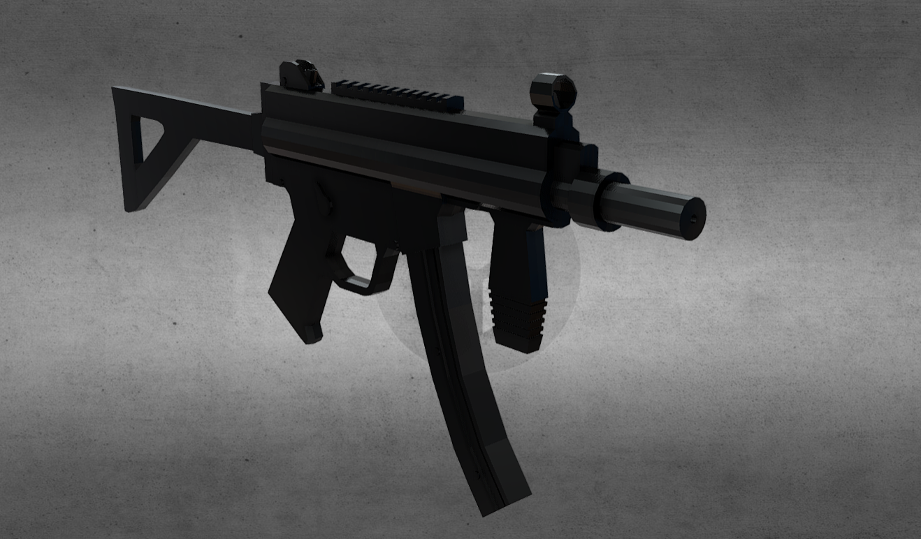 Low Poly SMG