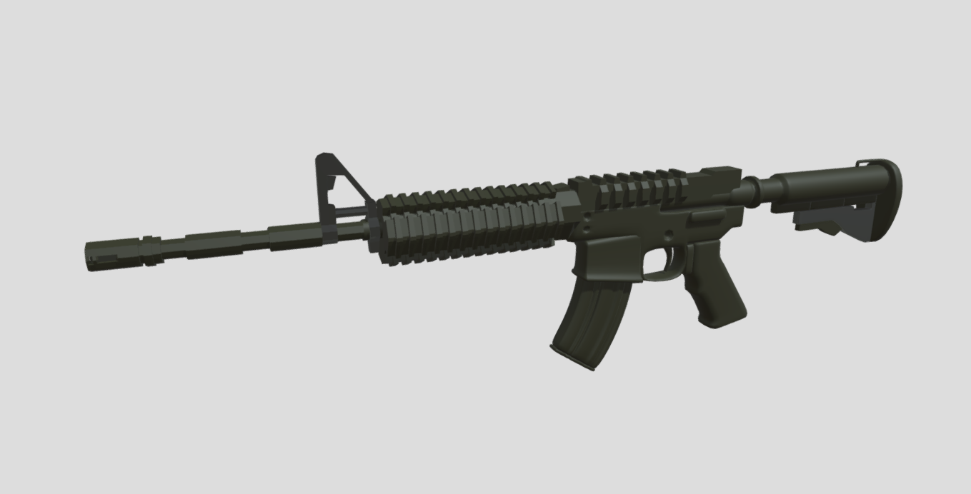 M4 Carbine Game Asset