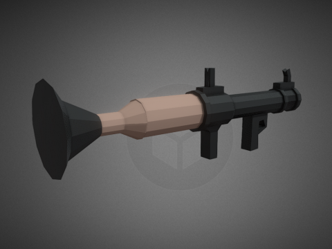 RPG looking like a Bazooka Lowpoly