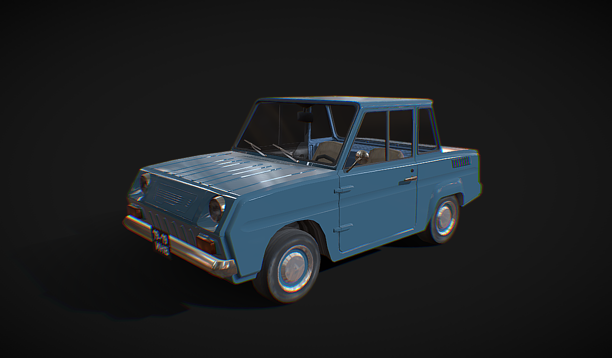 SMZ 3D - Low poly model
