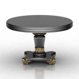 Table round LYON 3d model