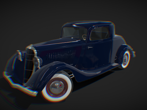 32 Ford Coupe -Low poly model