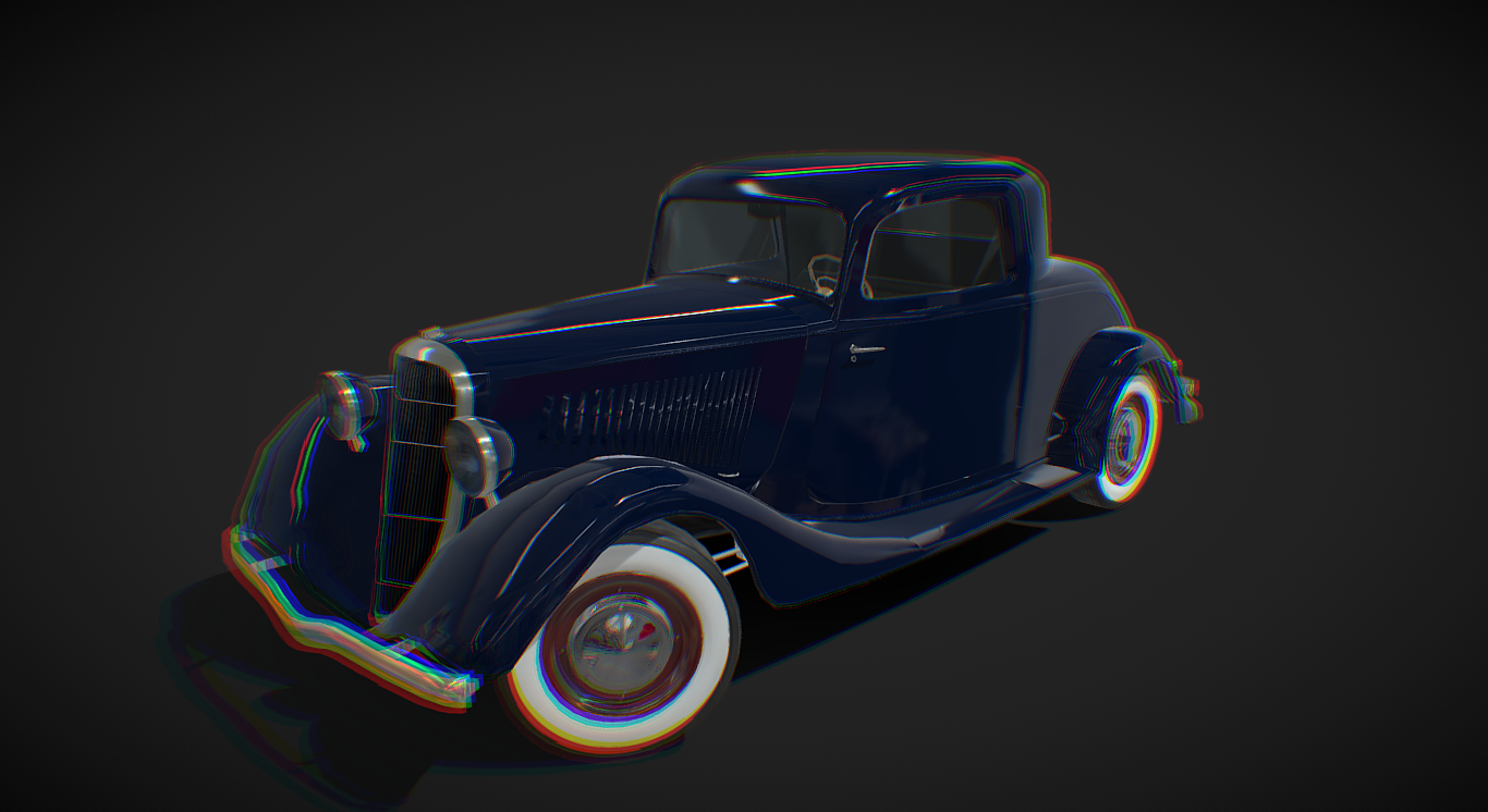 32 Ford Coupe -Low poly model