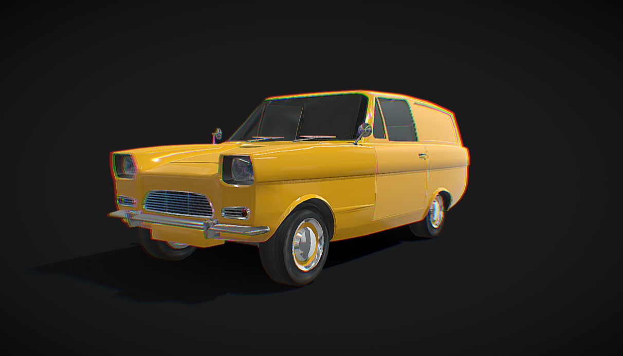 British compact car - Low poly model
