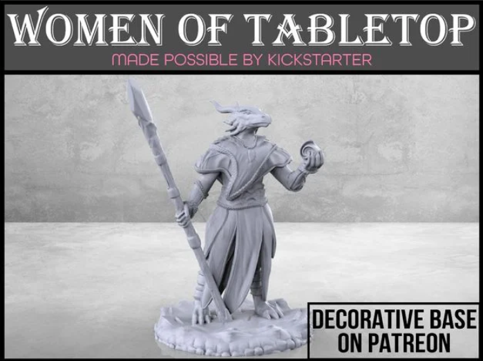 Dragonborn Sorceress - Tabletop Miniature
