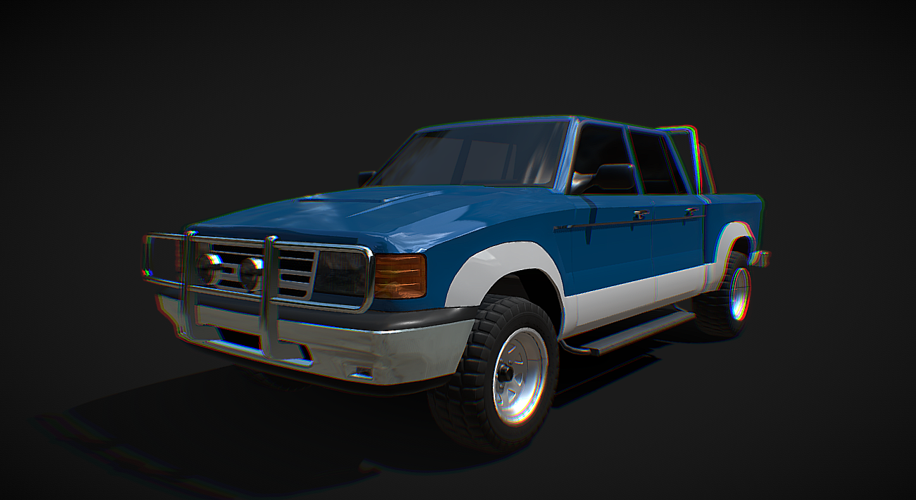 Generic Japan pickup - Low poly model