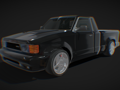 High performance truck - Low poly model