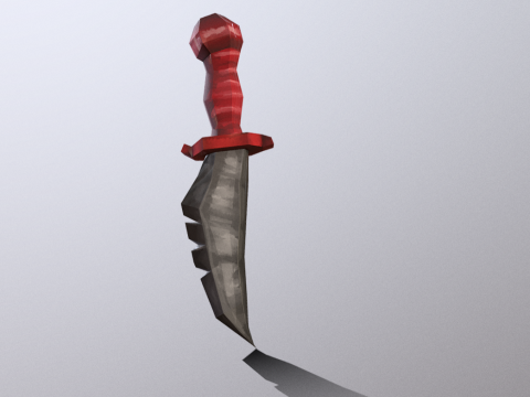Low Poly Pirate Dagger Texturing Exercise