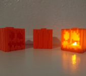 Minecraft-Themed Pumpkin and Jack-o-Lanterns