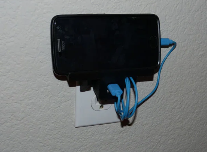 Phone Outlet USB Charger Shelf
