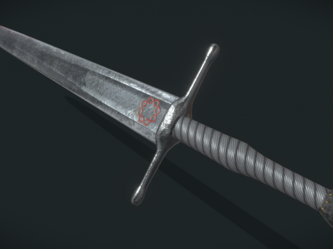 Red clan Medieval Sword