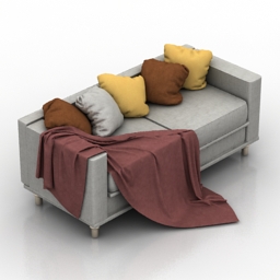 Sofa pillows 3d model