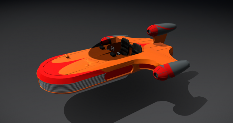 X34 Landspeeder - DownloadFree3D.com